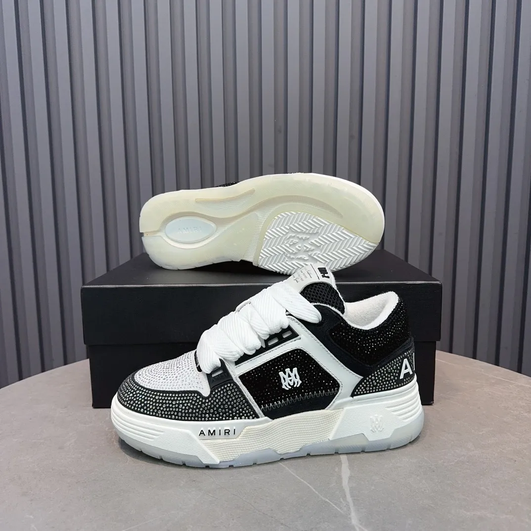 Men's shoes 💰760💰 AMIRI AMIRI fashion brand hot sale 🔥 Available all year round, couples 💑 Official website synchronization Imported fabrics 1⃣️ vs 1⃣️ replica, original factory special original sole, 35-45 (45. non-refundable)